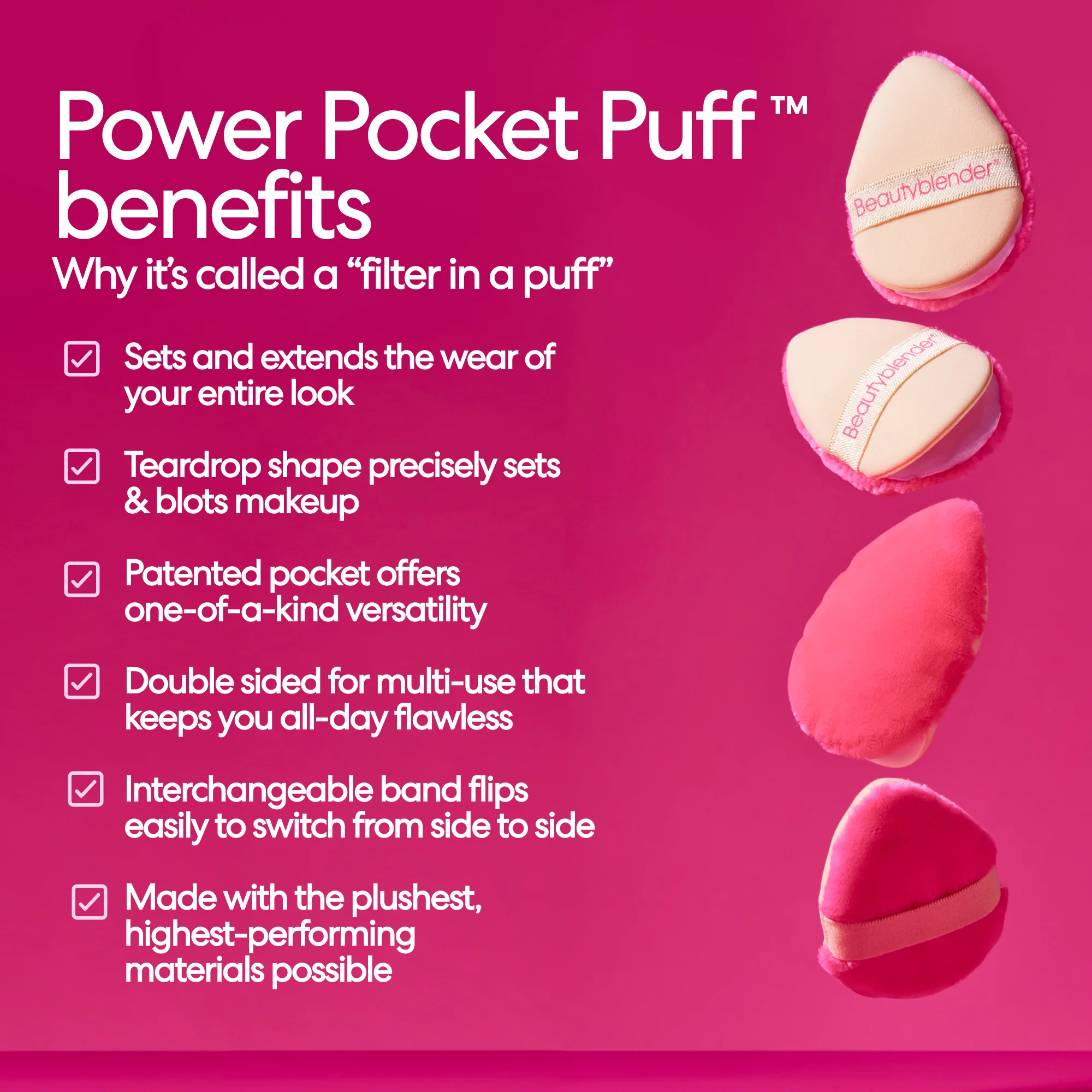 Power Pocket Puff™ Dual-Sided Powder Puff for Setting and Baking - Image 3